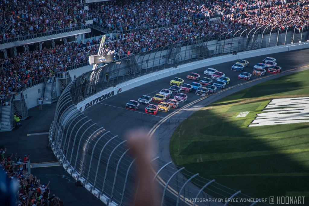 Arriving at the finish line of the Daytona 500